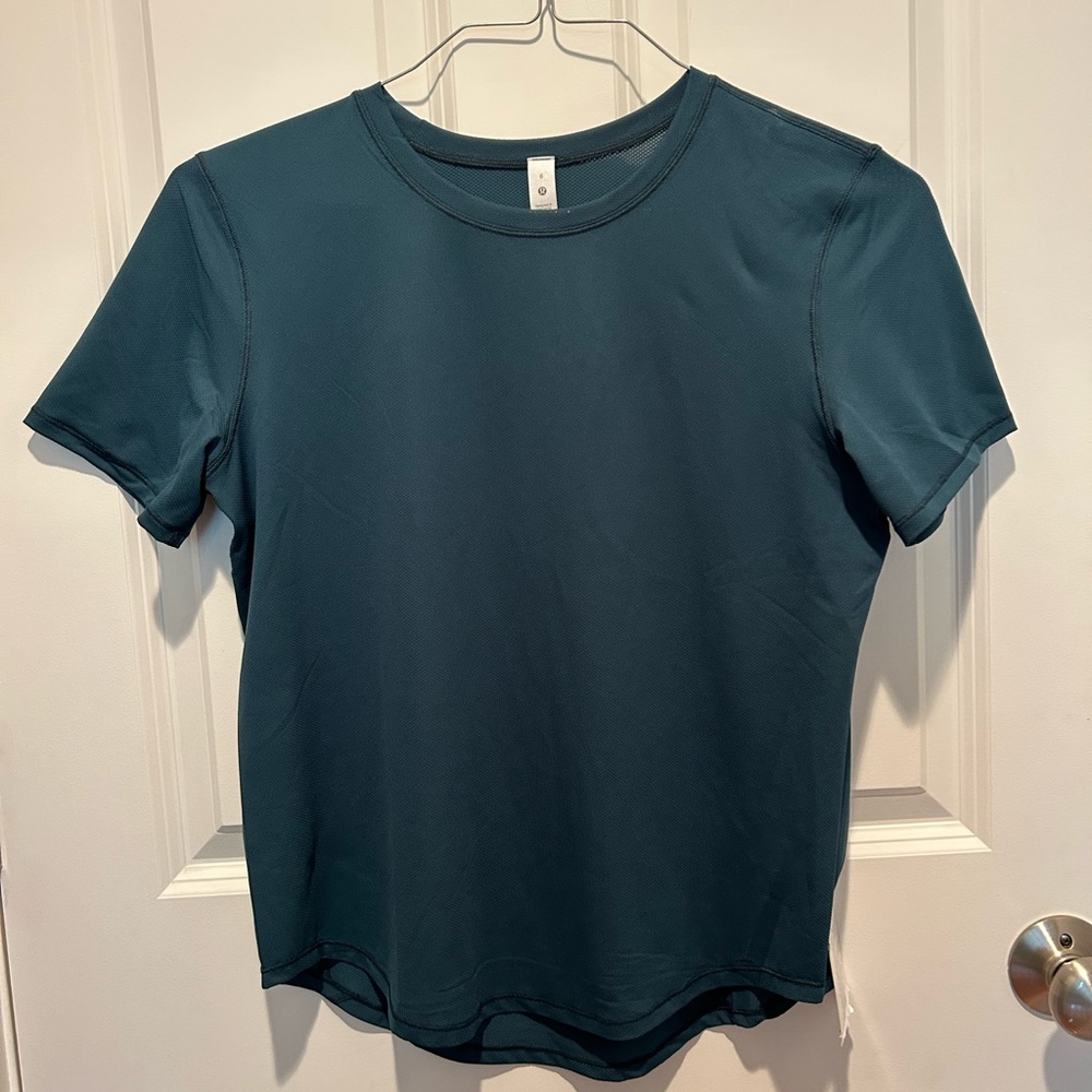 Lululemon High Neck Run and Train Tee